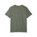 Island Tropical T-shirt in green, unisex design, ideal for beach and summer events.