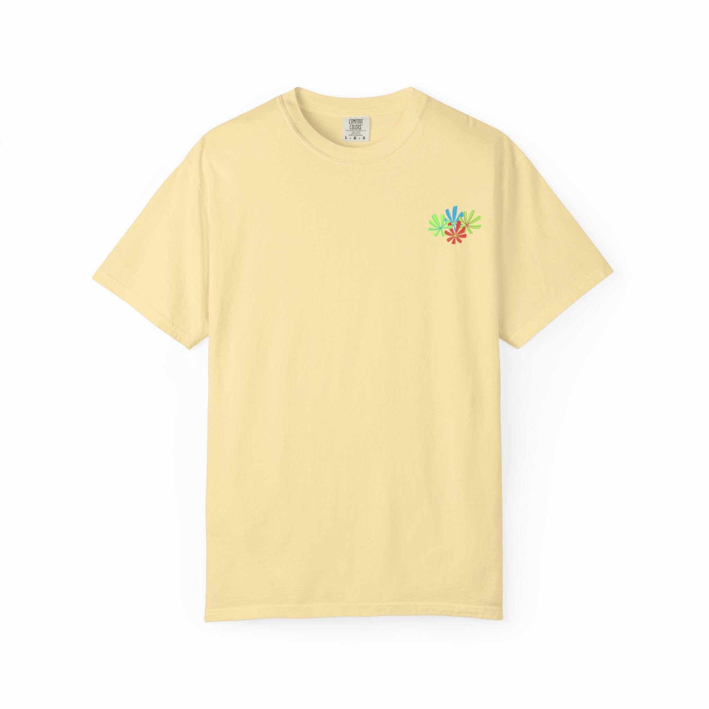 Island Tropical T-shirt for beach vacations and summer parties. Unisex, available in sizes S to 4XL, made with soft, durable cotton.