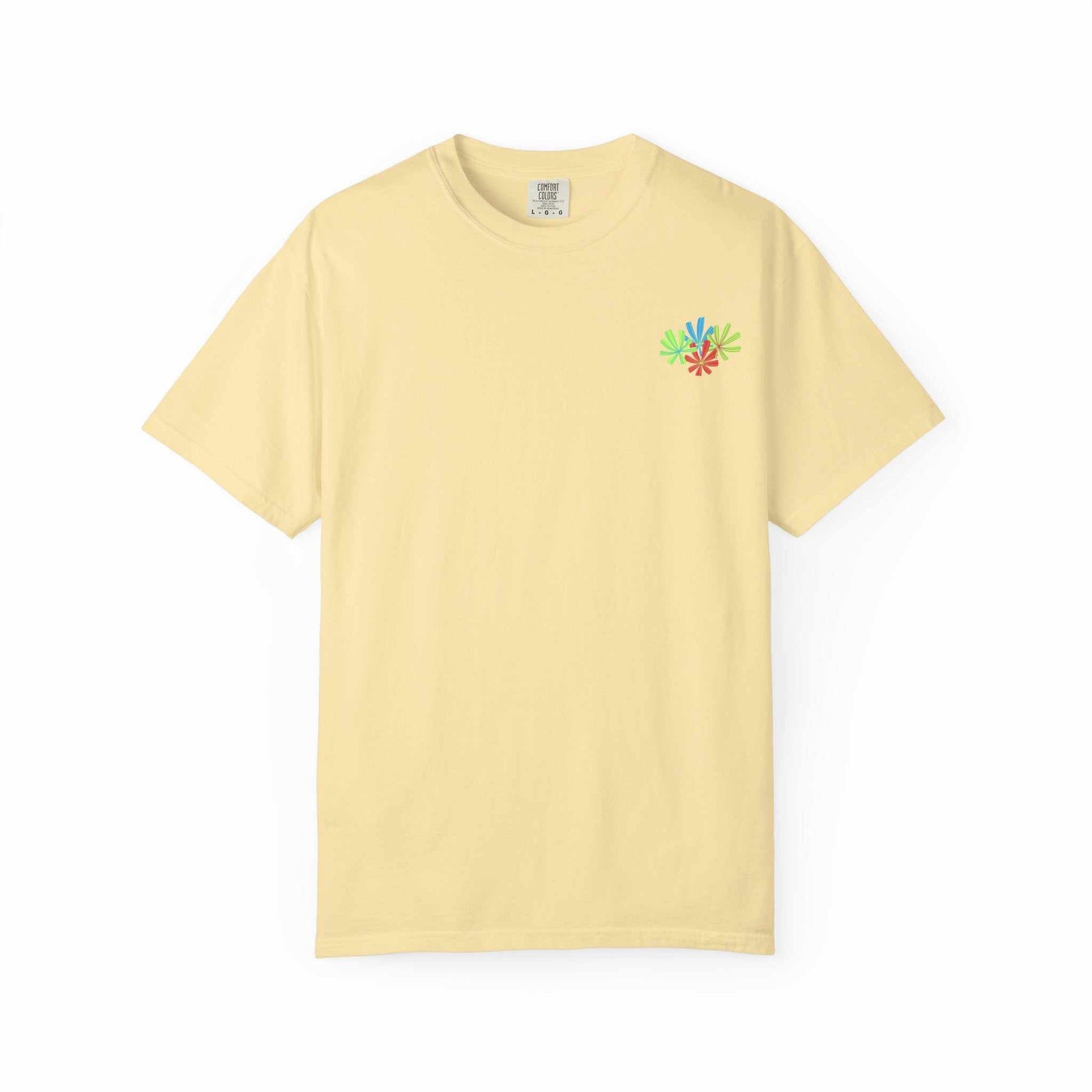 Island Tropical T-shirt for beach vacations and summer parties. Unisex, available in sizes S to 4XL, made with soft, durable cotton.
