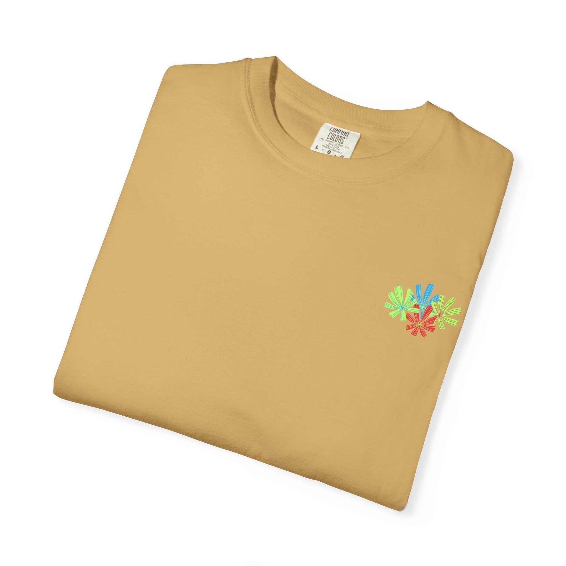 Island Tropical T-shirt with fun design, unisex, made from soft, high-quality ring-spun cotton.