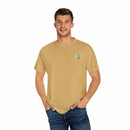 Island Tropical T-shirt in beige with colorful logo, ideal for beach vacations and summer parties.