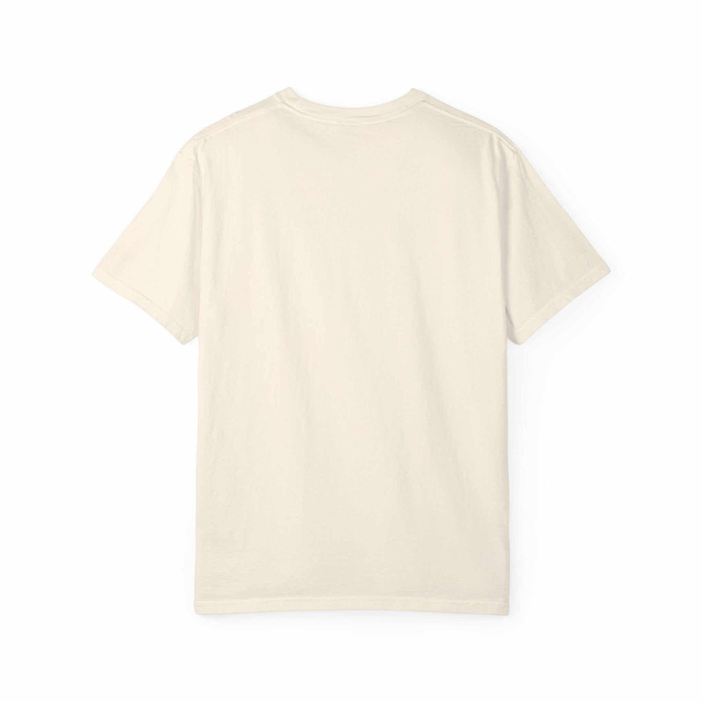 Island Tropical T-shirt in natural color, made of soft, garment-dyed ring-spun US cotton.