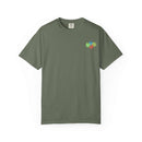 Island Tropical T-shirt with colorful floral design, unisex and available in sizes S to 4XL.