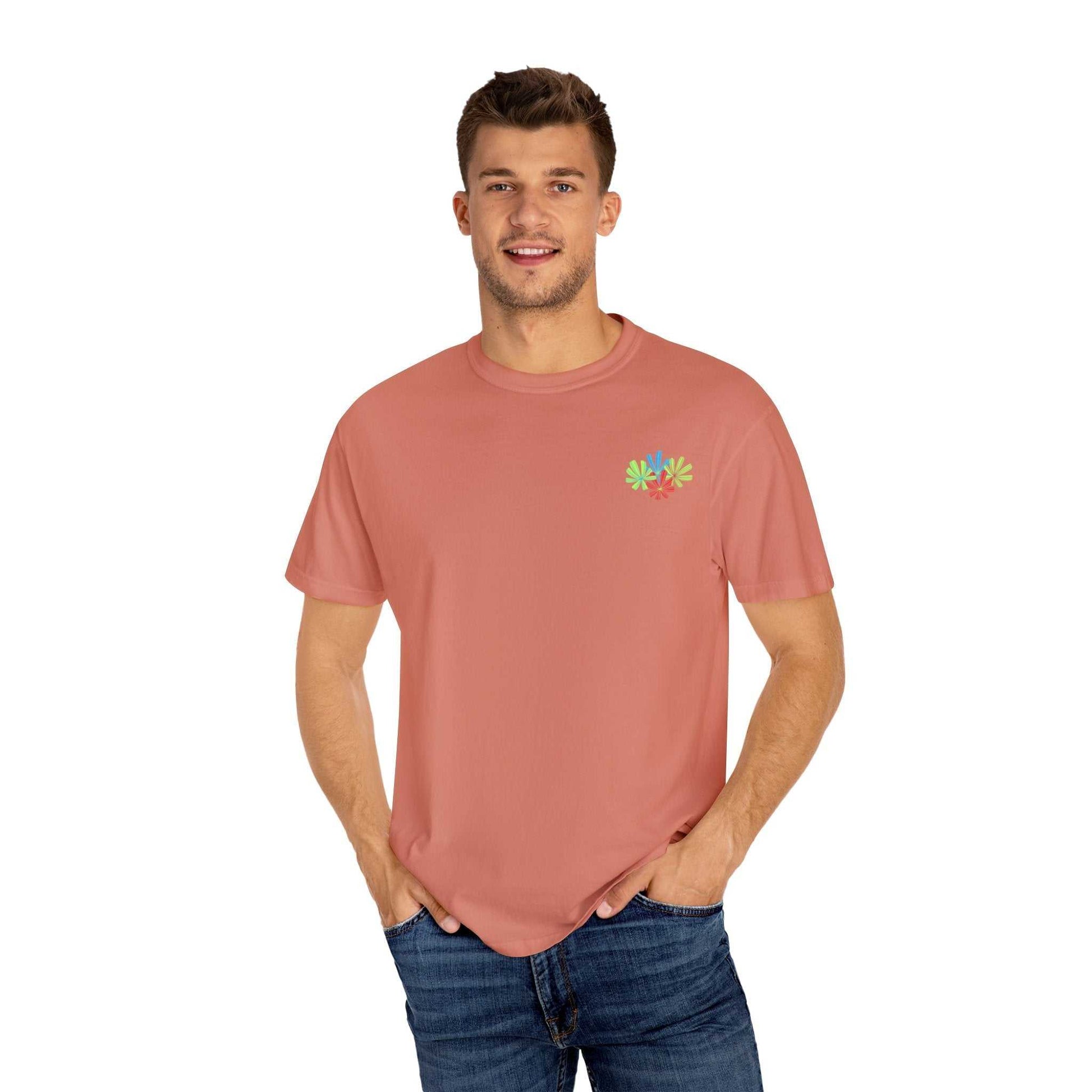Island Tropical T-shirt, unisex, perfect for beach vacations and summer parties.