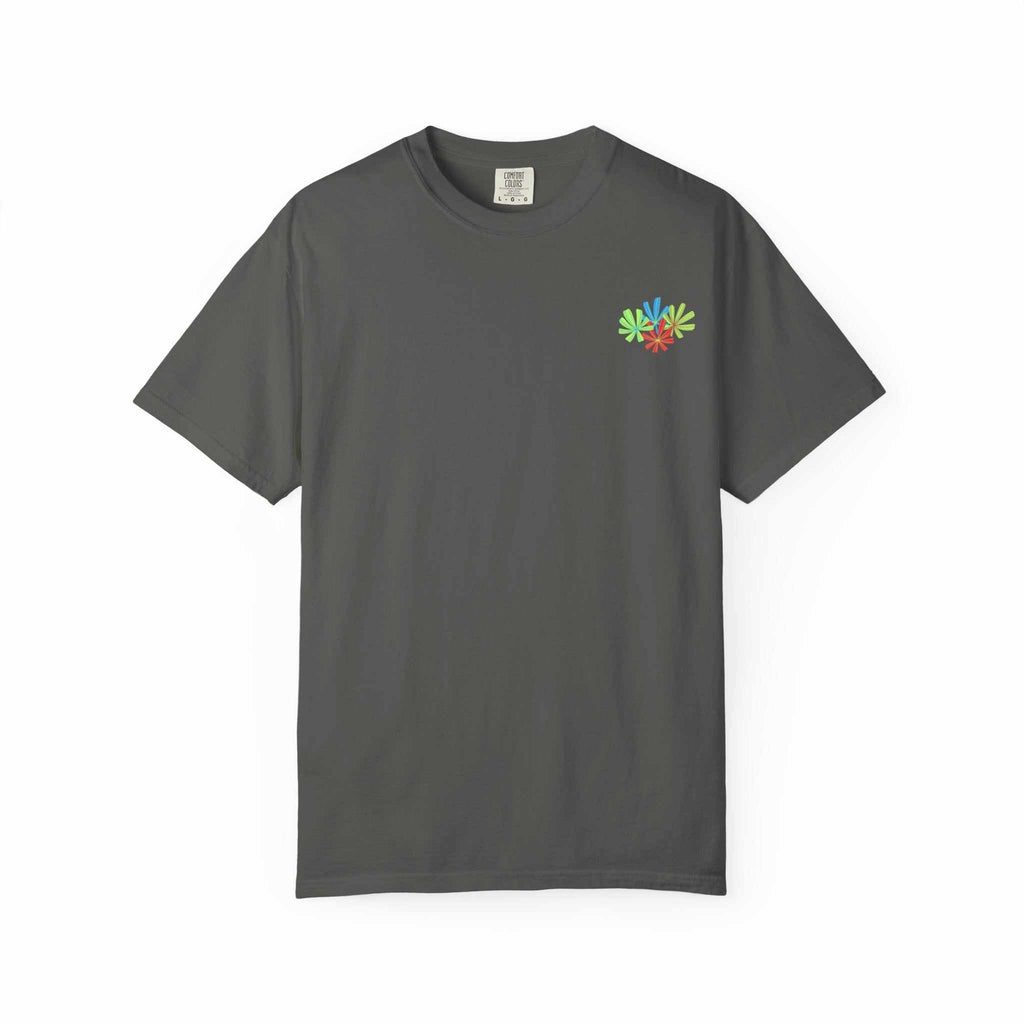 Island Tropical T-shirt with vibrant graphic, unisex design, ideal for beach vacations and summer events.